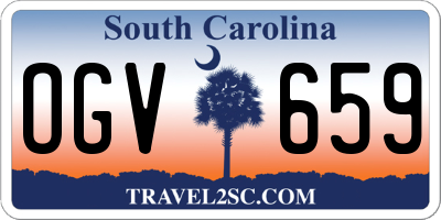 SC license plate OGV659