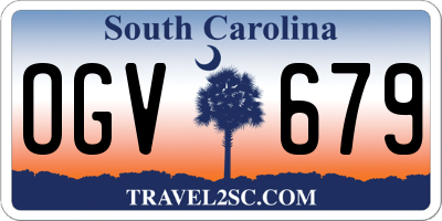 SC license plate OGV679