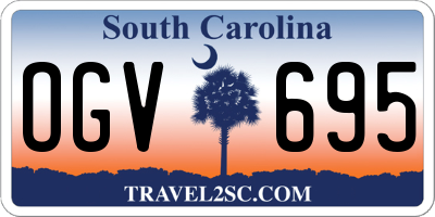 SC license plate OGV695