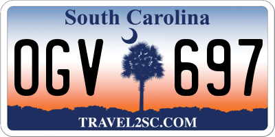 SC license plate OGV697