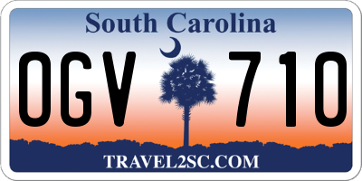 SC license plate OGV710