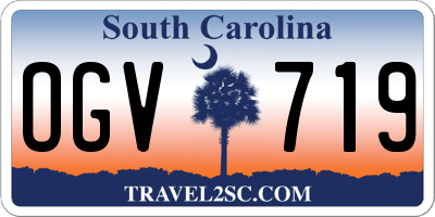 SC license plate OGV719