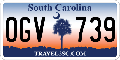 SC license plate OGV739