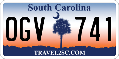 SC license plate OGV741