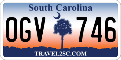 SC license plate OGV746
