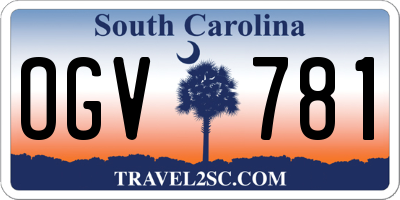 SC license plate OGV781