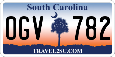 SC license plate OGV782