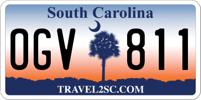 SC license plate OGV811