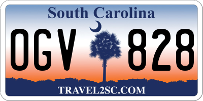 SC license plate OGV828