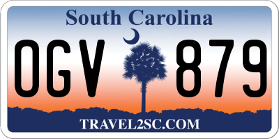 SC license plate OGV879