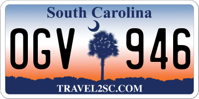 SC license plate OGV946