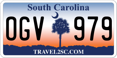 SC license plate OGV979
