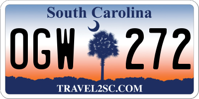 SC license plate OGW272