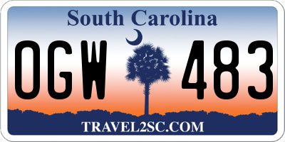 SC license plate OGW483