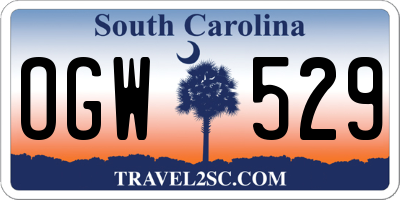 SC license plate OGW529