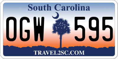 SC license plate OGW595