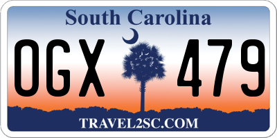 SC license plate OGX479