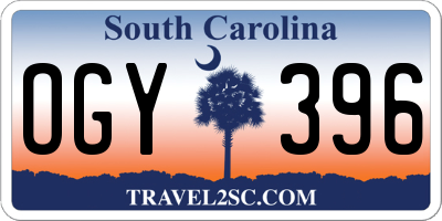 SC license plate OGY396