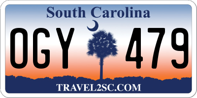 SC license plate OGY479