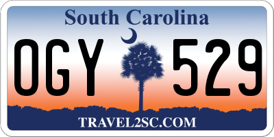 SC license plate OGY529