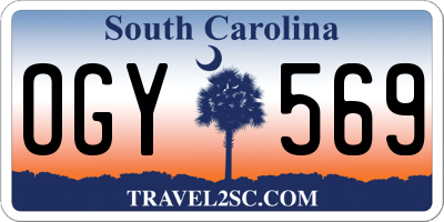 SC license plate OGY569