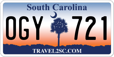 SC license plate OGY721
