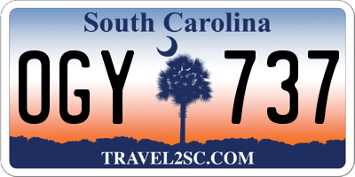 SC license plate OGY737