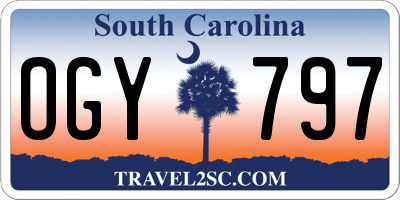 SC license plate OGY797