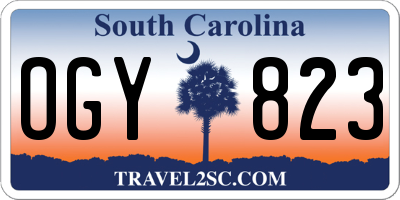 SC license plate OGY823