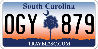 SC license plate OGY879
