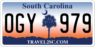 SC license plate OGY979