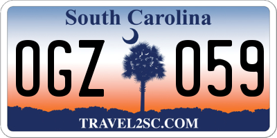SC license plate OGZ059