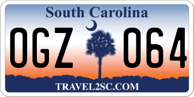 SC license plate OGZ064