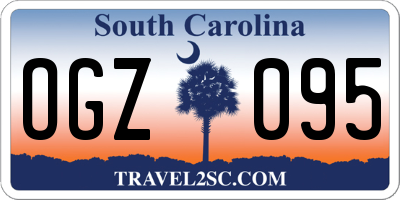 SC license plate OGZ095
