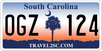 SC license plate OGZ124