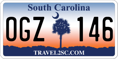 SC license plate OGZ146