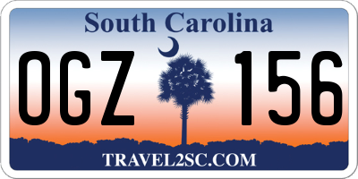 SC license plate OGZ156