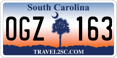 SC license plate OGZ163