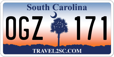 SC license plate OGZ171