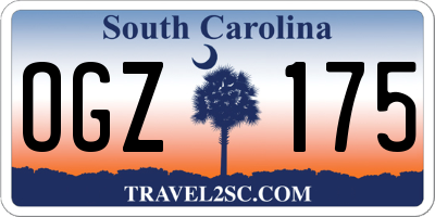 SC license plate OGZ175