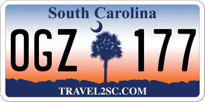 SC license plate OGZ177