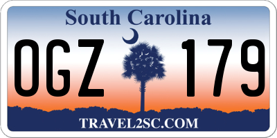 SC license plate OGZ179