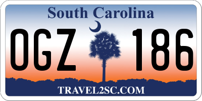 SC license plate OGZ186