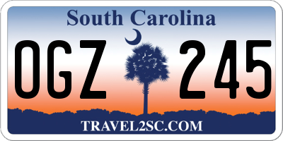 SC license plate OGZ245