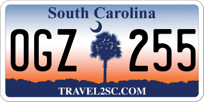SC license plate OGZ255