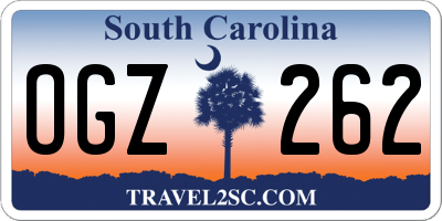 SC license plate OGZ262