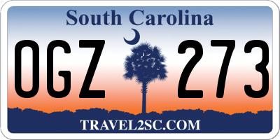 SC license plate OGZ273