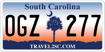 SC license plate OGZ277