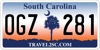 SC license plate OGZ281