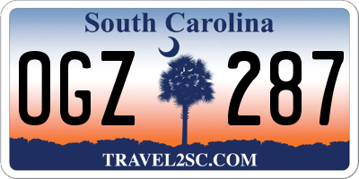 SC license plate OGZ287